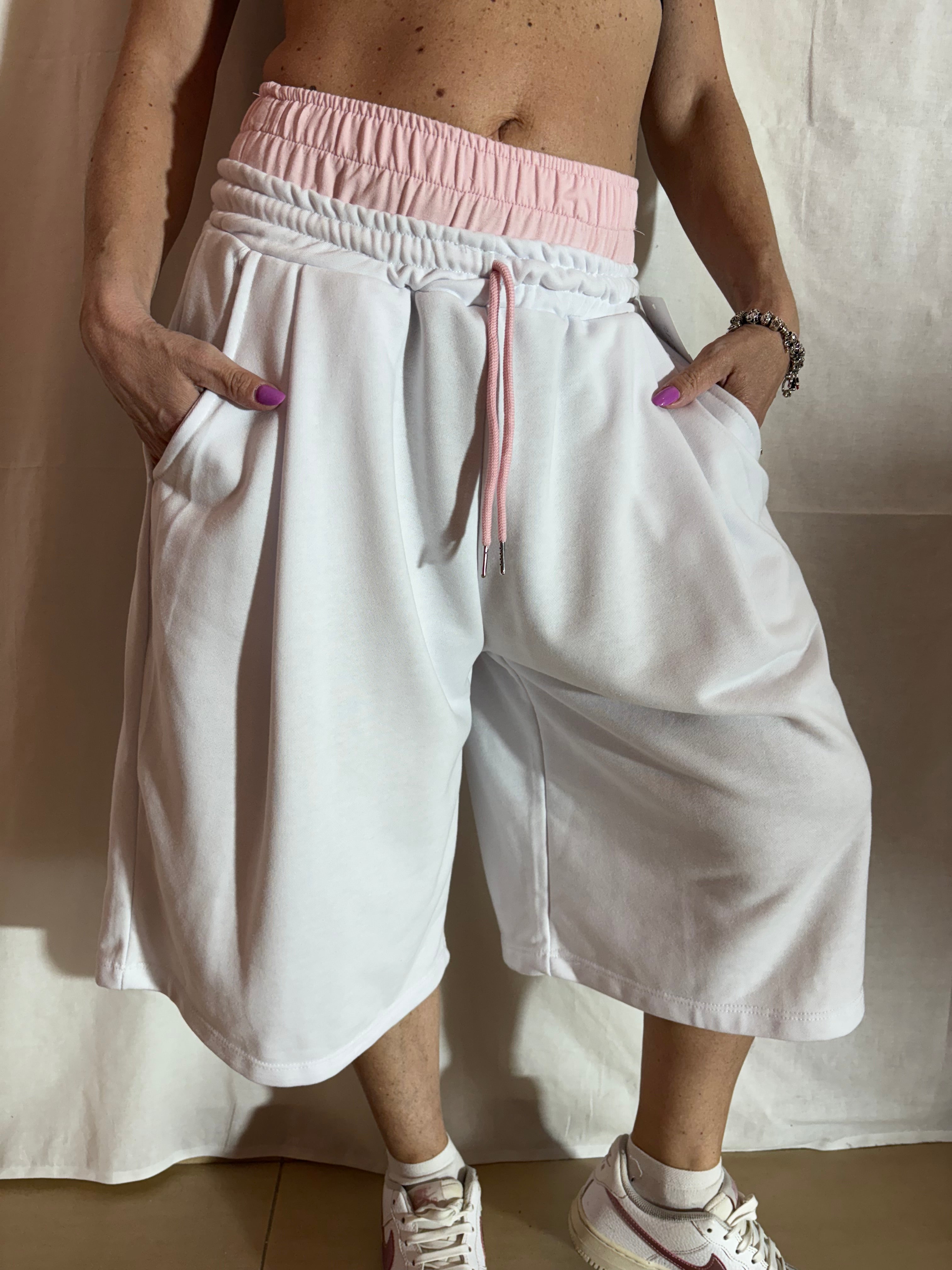 bermuda white&pink classic