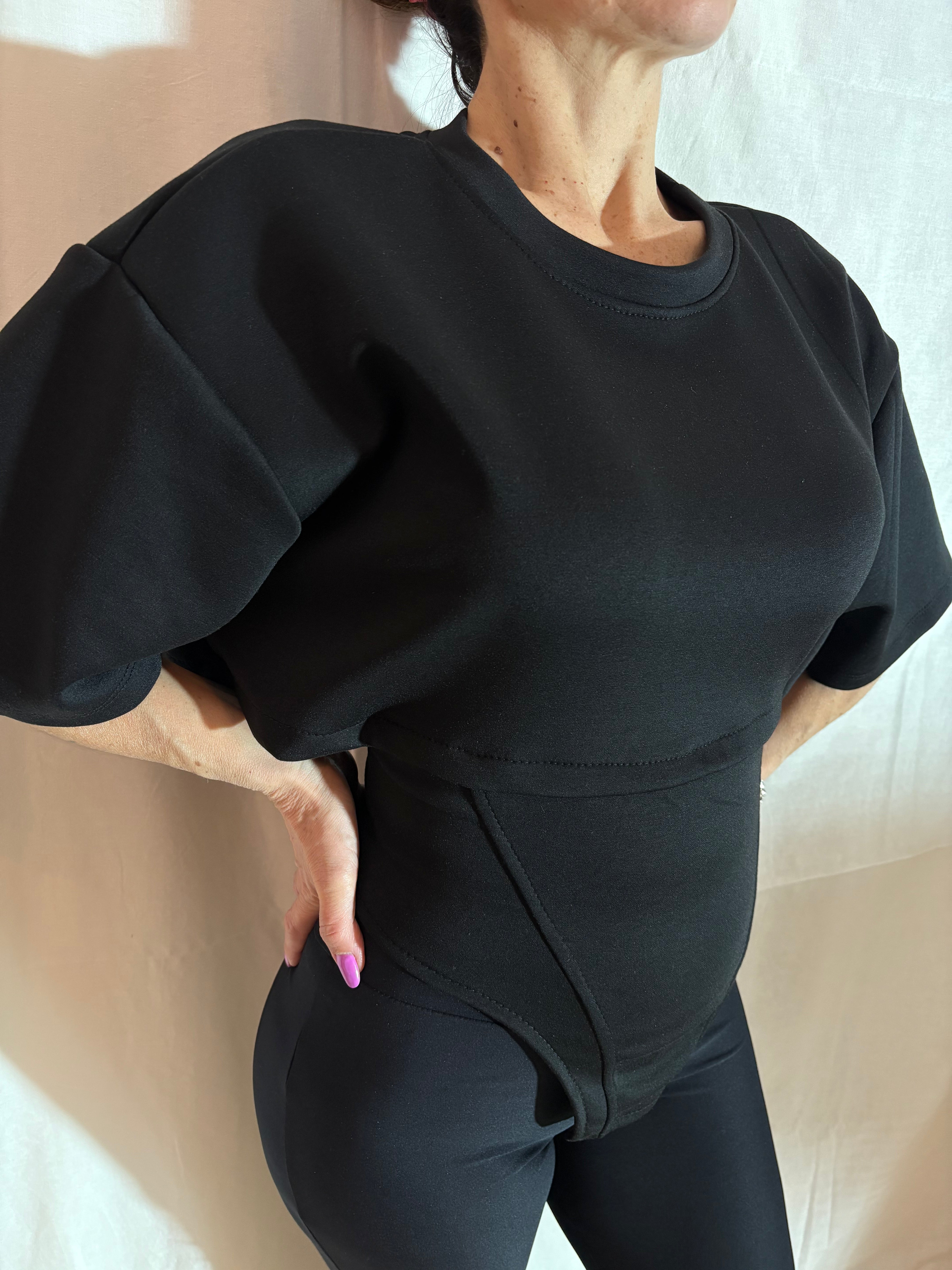 t shirt stringhe black