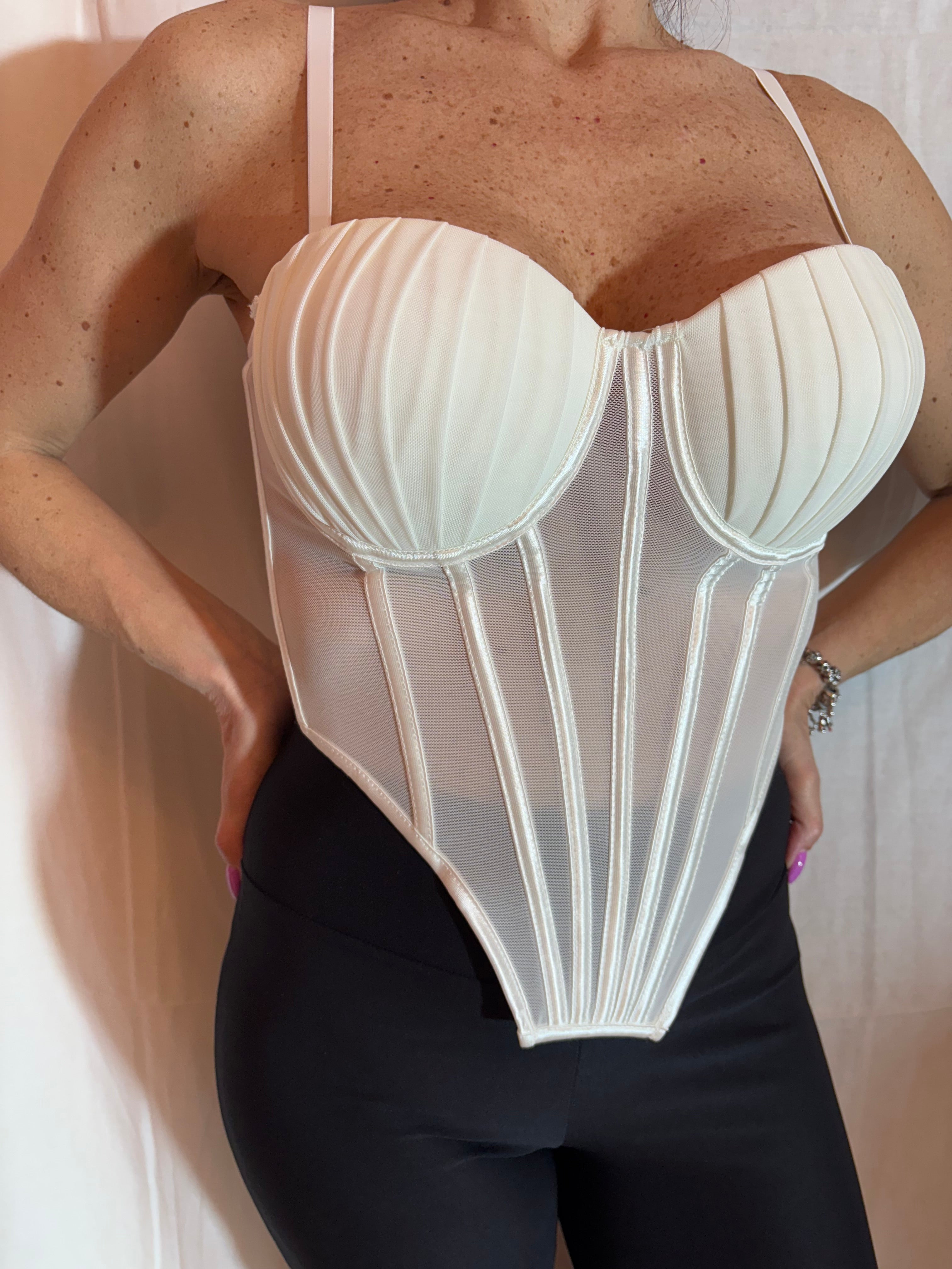 corsetto conchiglia white