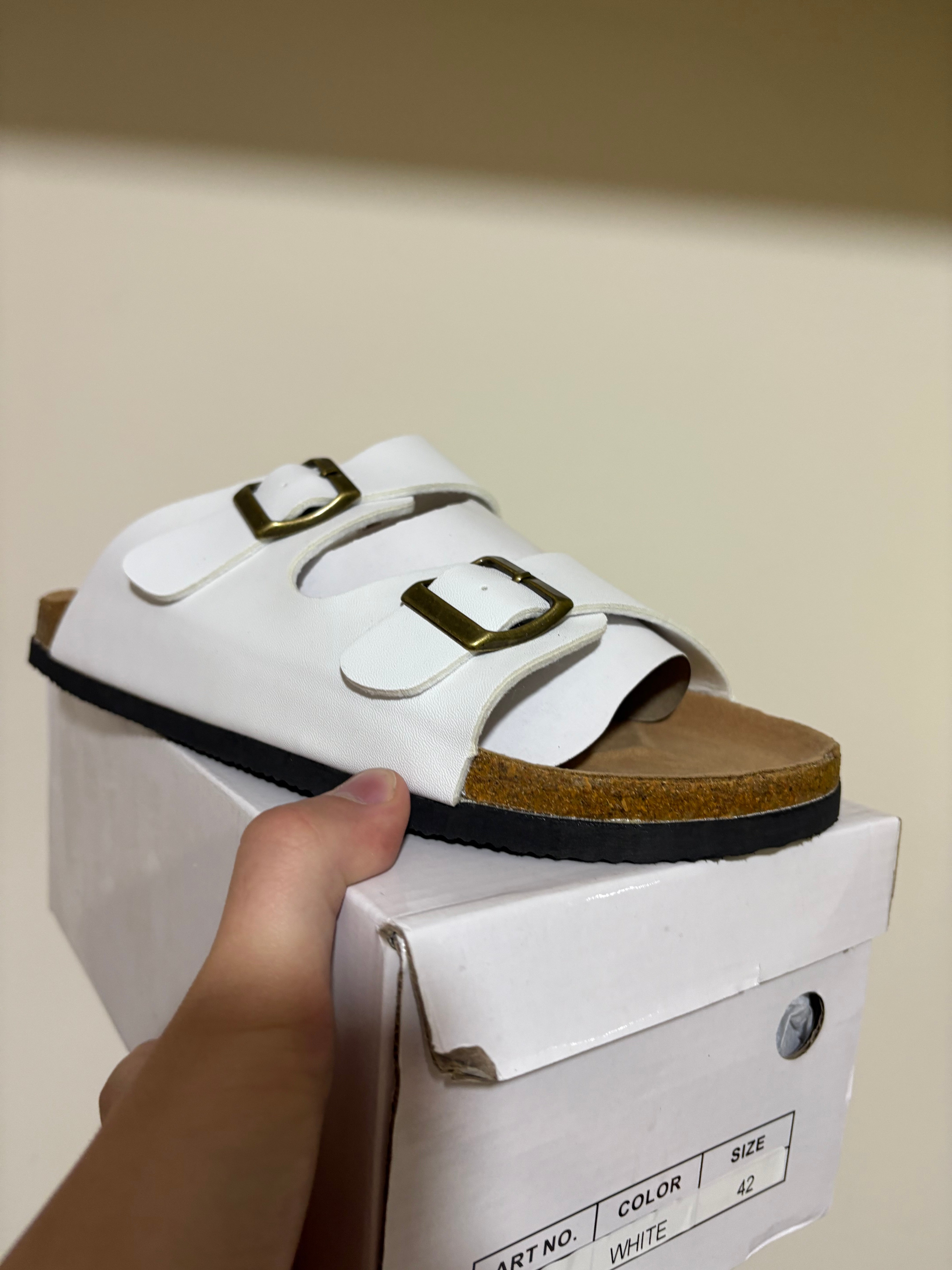 ciabatte mod. birk white