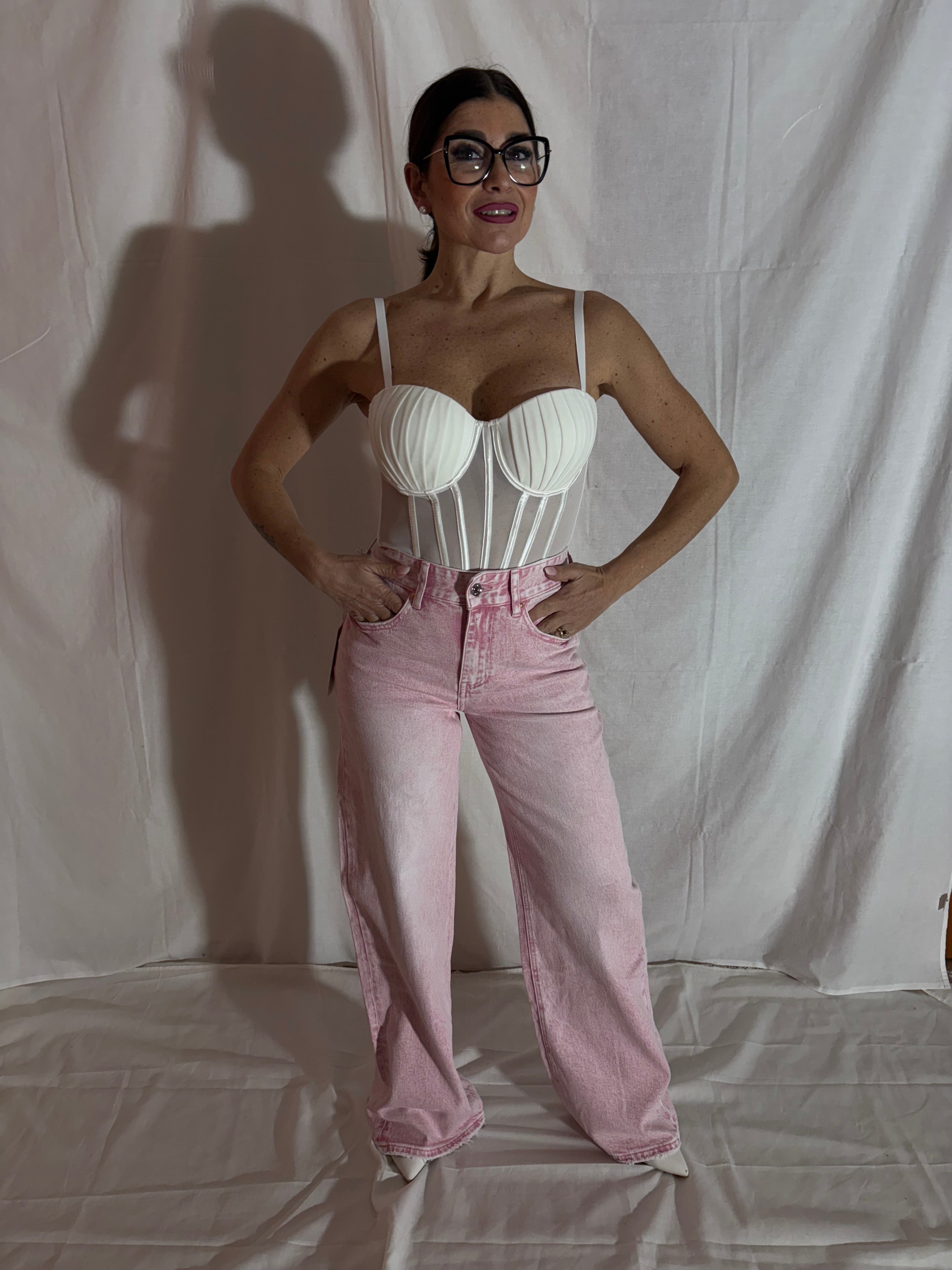 jeans pink