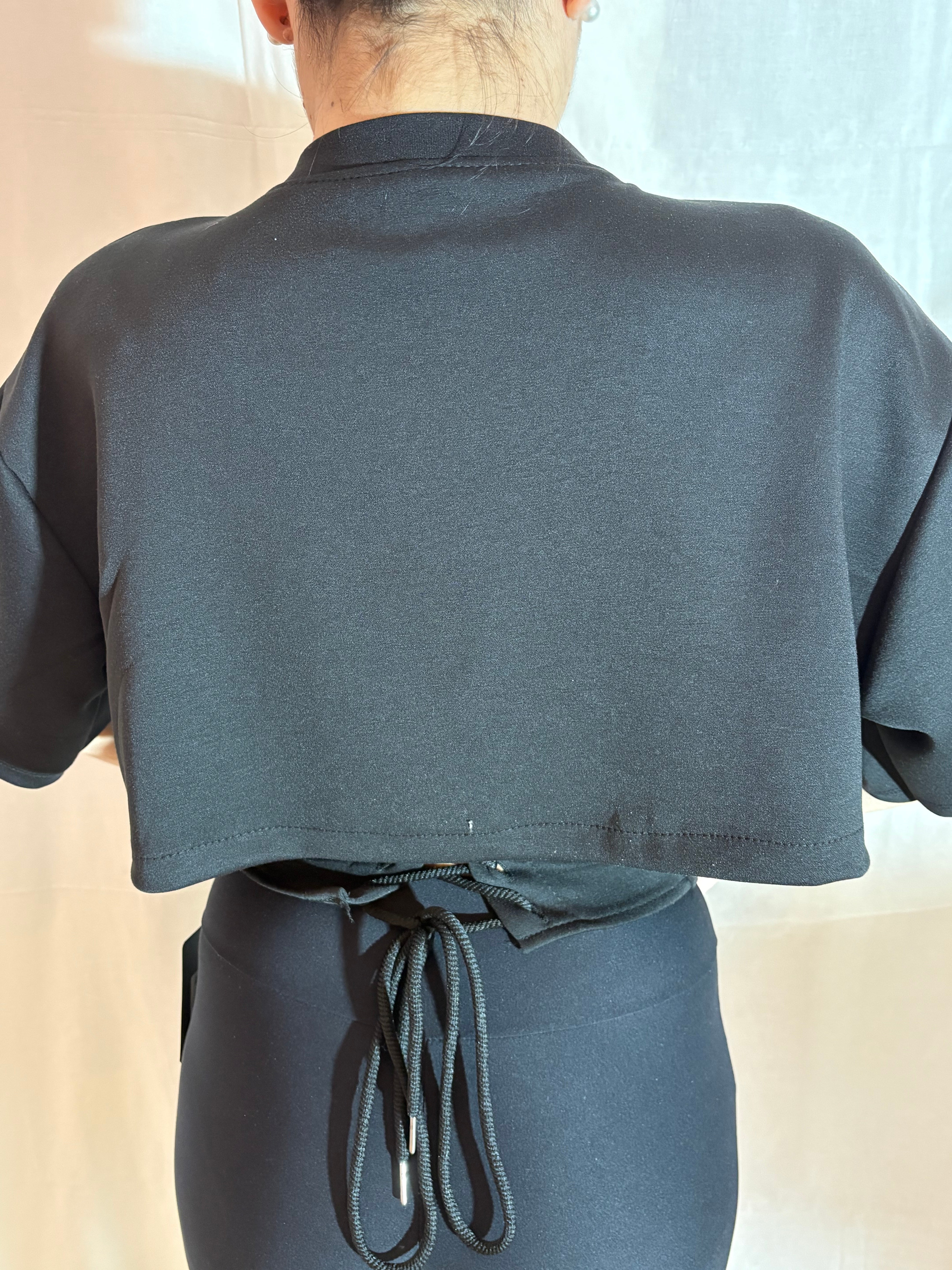 t shirt stringhe black