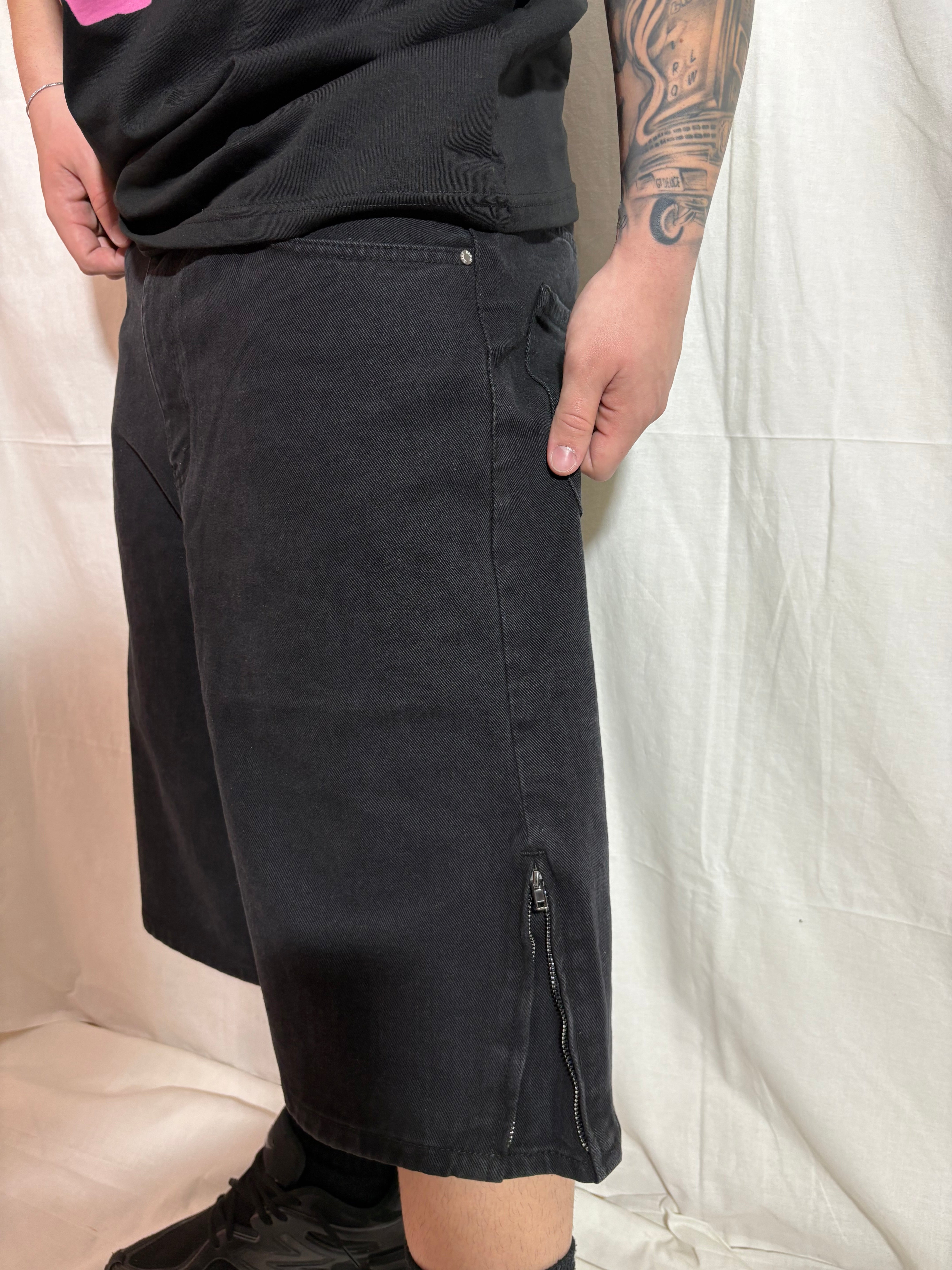 bermuda total black zip