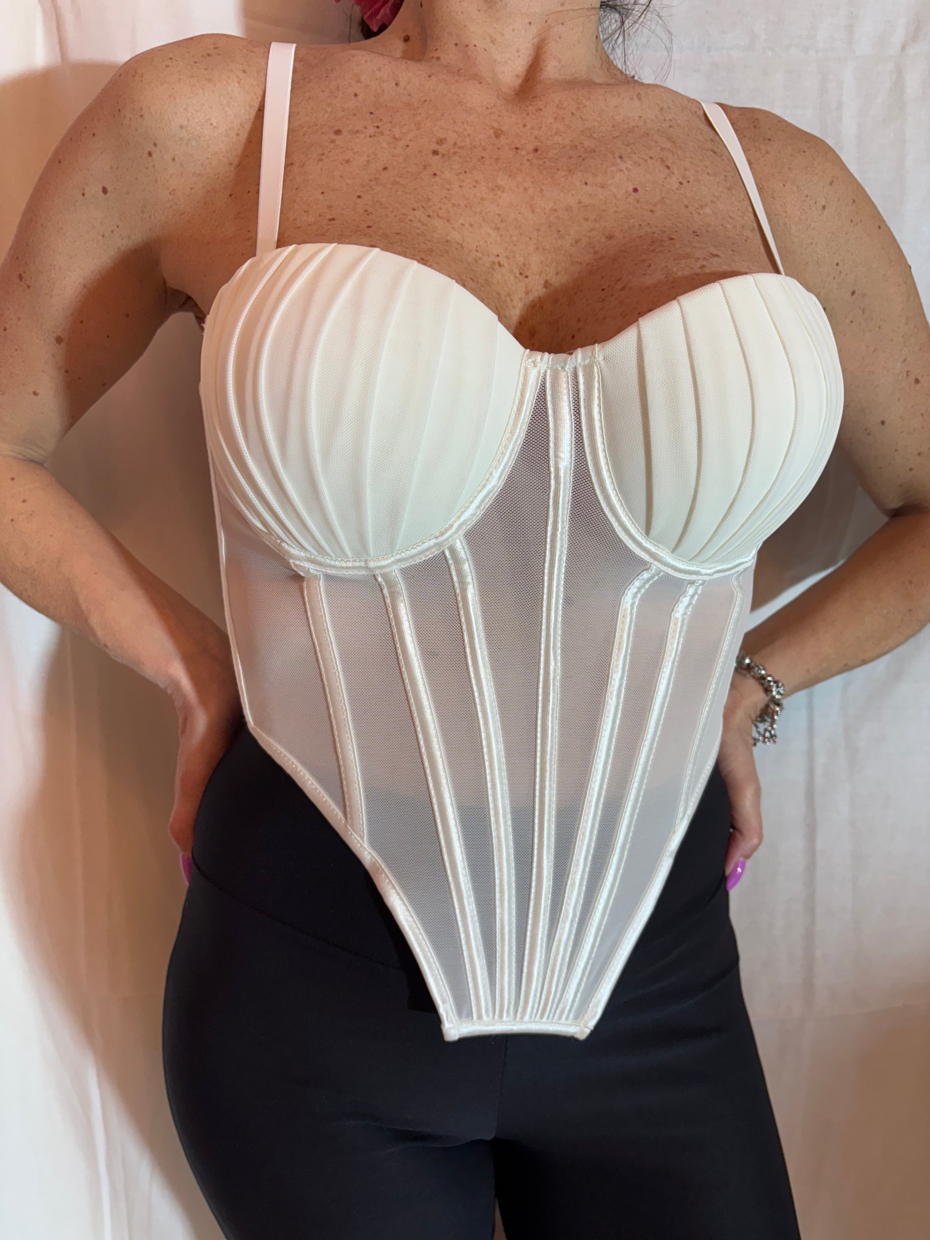 corsetto conchiglia white