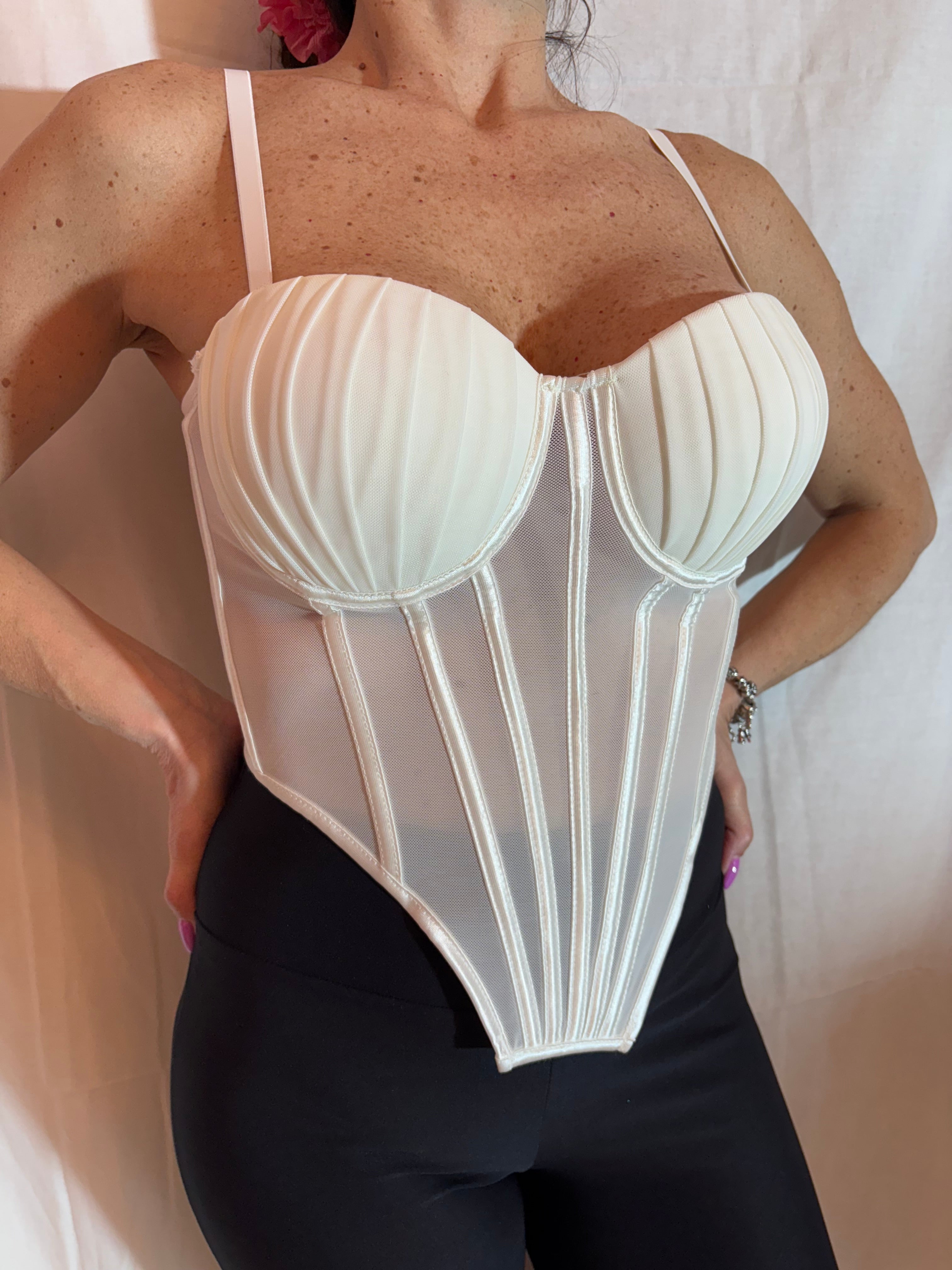 corsetto conchiglia white
