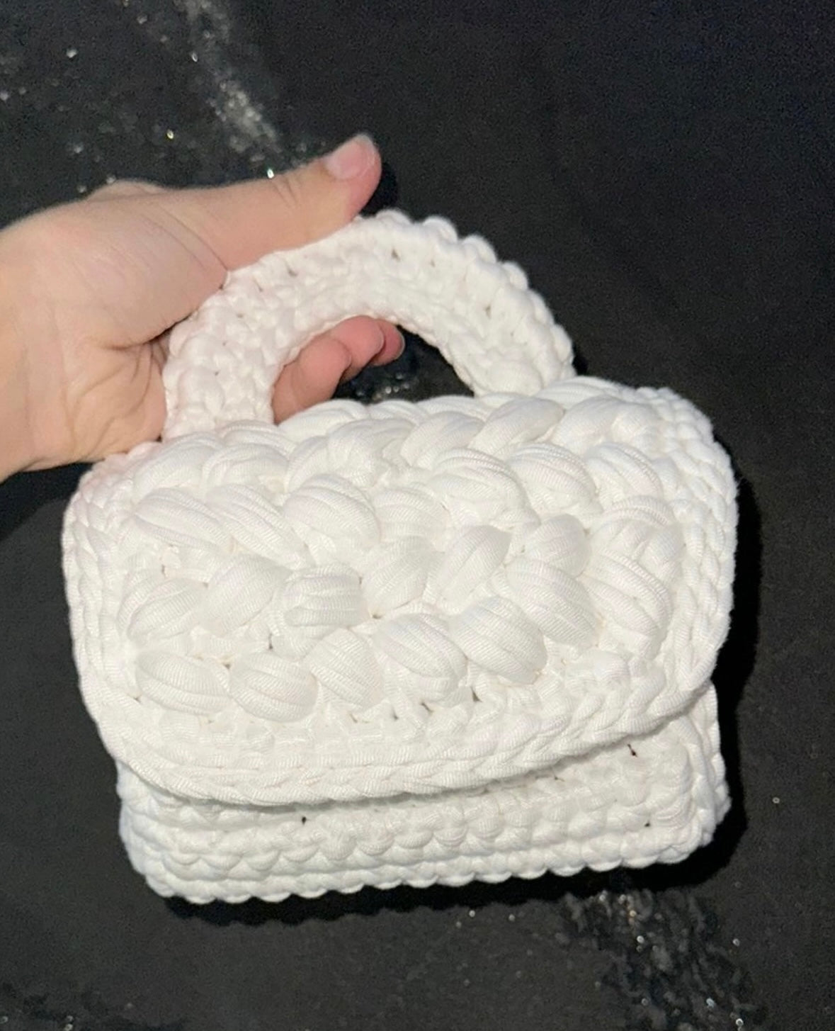 borsa mini white