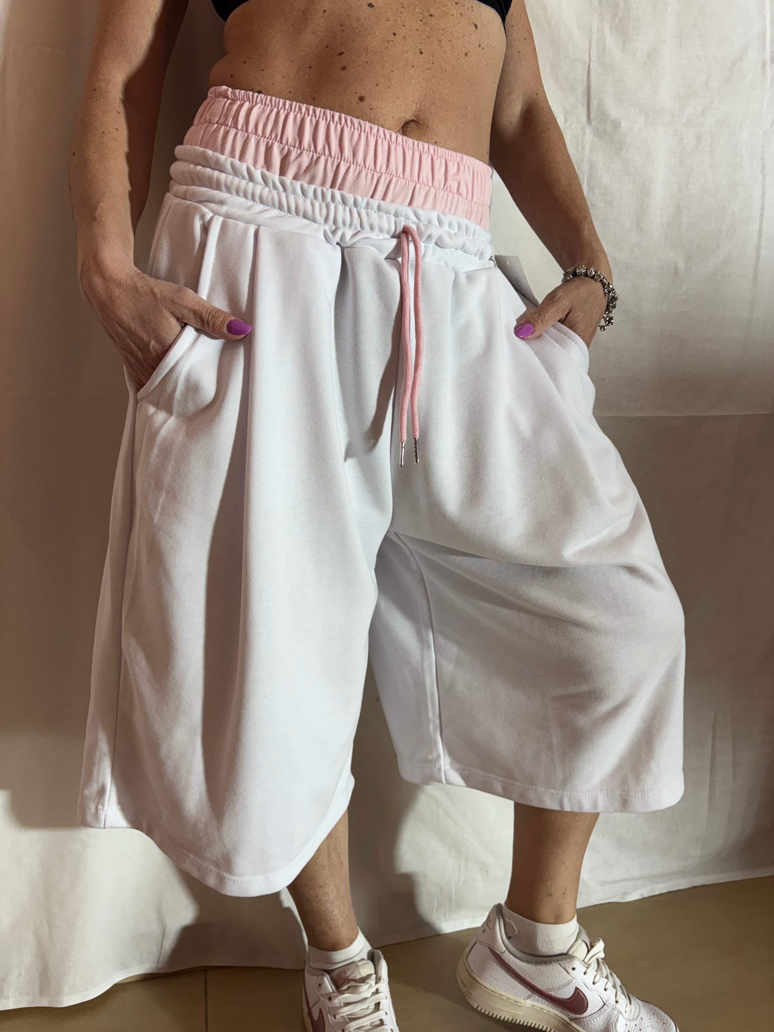bermuda white&pink classic